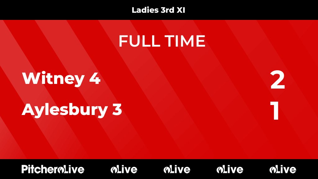 FULL TIME: Witney 4 2 - 1 Aylesbury 3
#WITAYL #Pitchero
aylesburyhc.com/teams/144651/m…