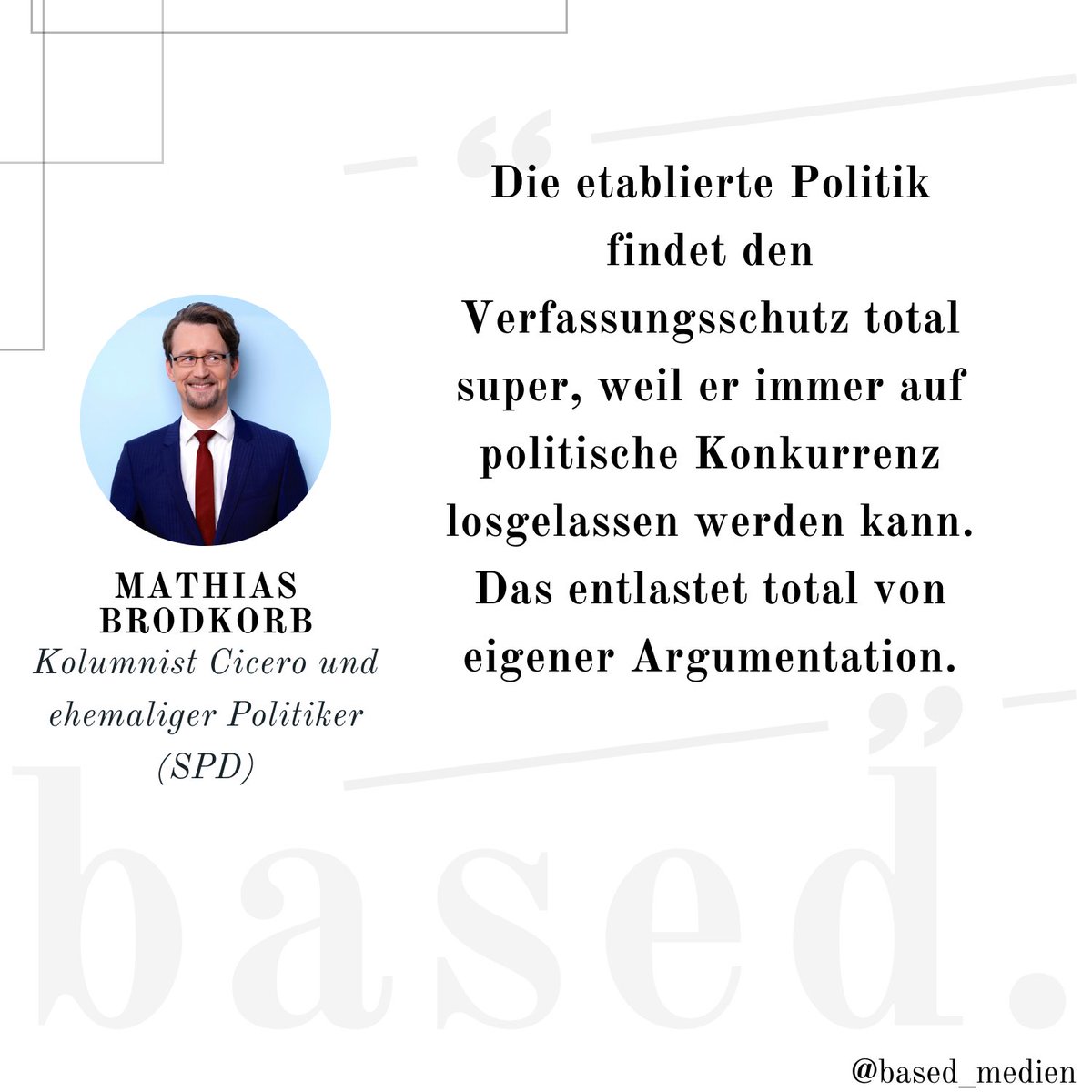 Wieso gehört der #Verfassungsschutz abgeschafft, @MathiasBrodkorb? Zur Folge➡️ open.spotify.com/episode/0vXXsQ…