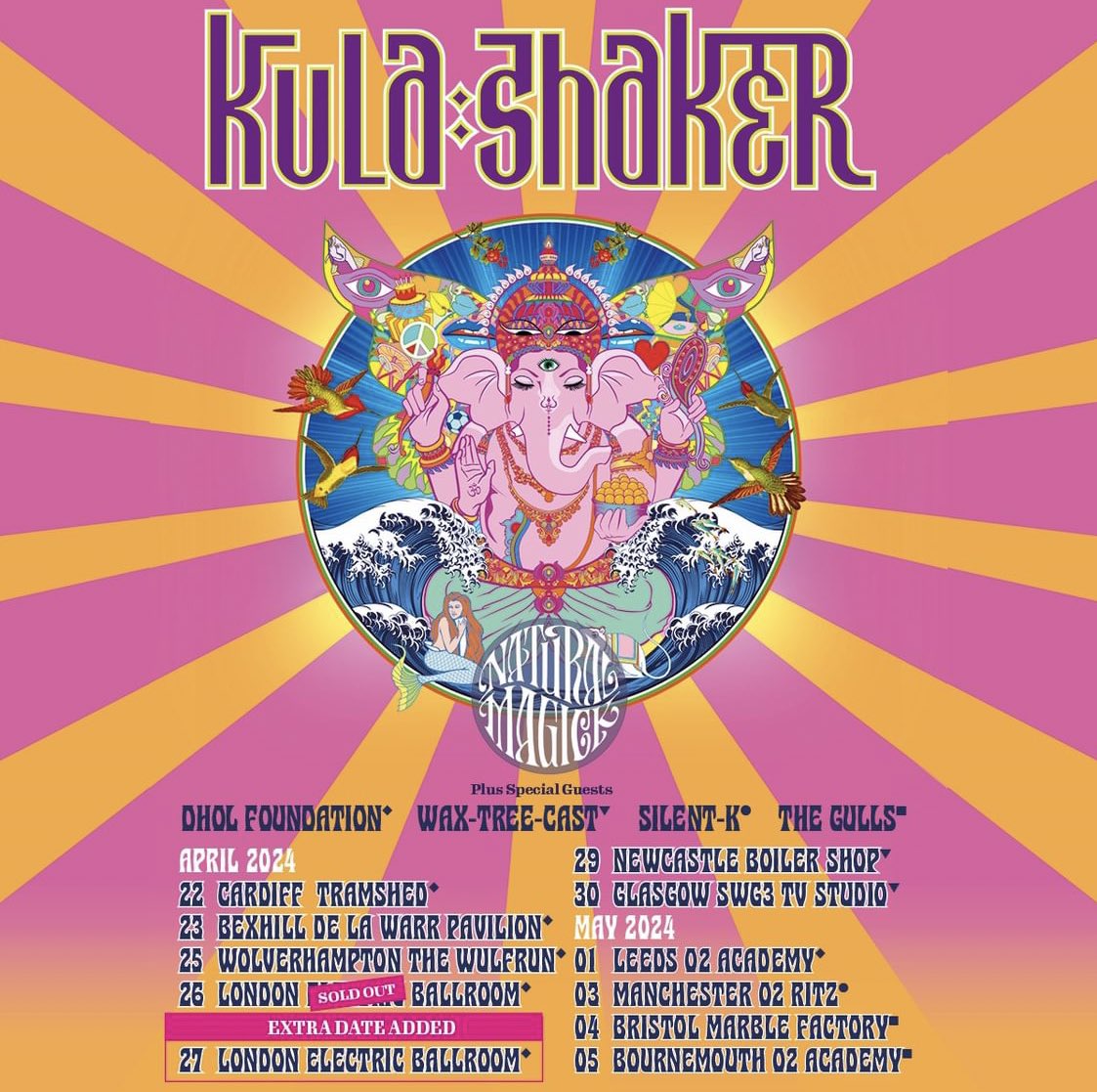 Happy to see @kulashaker are on tour over the next few weeks 😎🇬🇧 If you want to hear a genuine slice of the original 90s moment, check out their hit song ‘Tattva’: youtu.be/wfONbfAVWGk If you really want your mind blown, read what the chorus means: en.m.wikipedia.org/wiki/Achintya_…