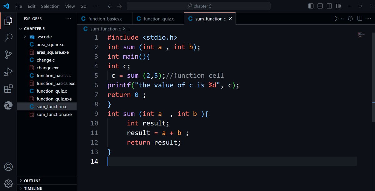 SahilMane_code's tweet image. "Feeling accomplished after diving back into coding after a long break! Here's a sneak peek of a function I just wrote in C. It's great to be back in the world of code. #coding #C language #backtocoding 💻📚"