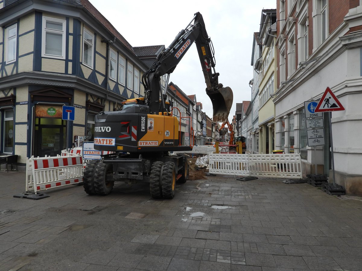 Die Fußgängerzone #Wolfenbüttel wird schier gemacht.