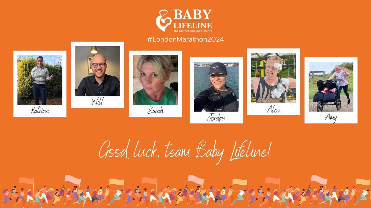 Today is @LondonMarathon day! Good luck to our brilliant runners - YOU CAN DO IT! To find out more and support our runners: babylifeline.org.uk/london-maratho…