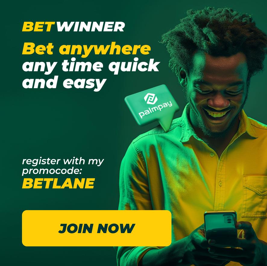 10 & 2 odds on Betwinner 💰 💴 Code 👉 8XETU & GQFTU Register here: shrts.xyz/betlane Use the promocode👉 BETLANE and get an additional bonus up to💰₦130,000