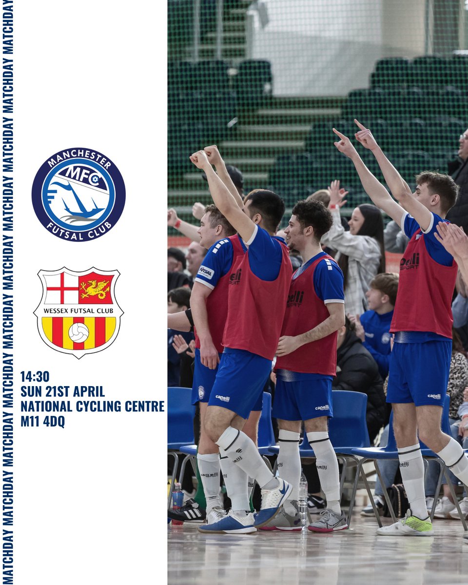 Join us at @N_CyclingCentre this afternoon and get behind the lads against @WessexFutsal #WeAreMFC