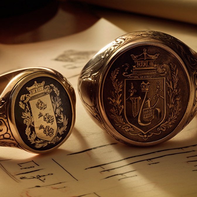 History at your fingertips. Our signet rings connect you to the past. #HistoryInYourHands