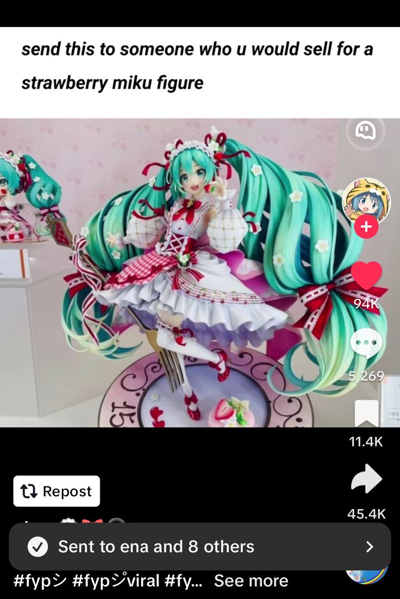 ??? why tf would I sell anyone for a strawberry miku figurine that's just odd...