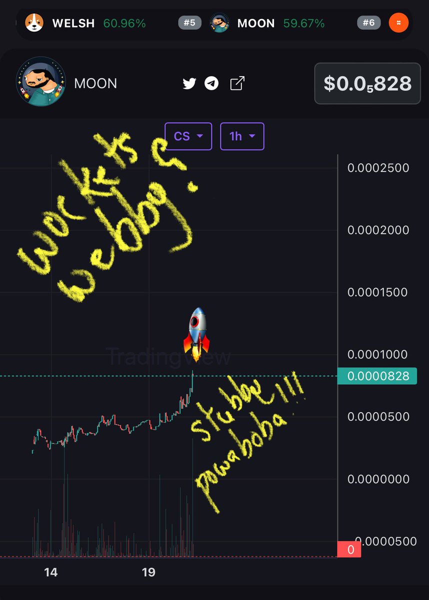 mooneebstx's tweet photo. 🚀wockets weady?
🚀pawaboba weady?

Wurkit mmonbois🌕
Need moar wockets🚀 https://t.co/1yrr5hSy72