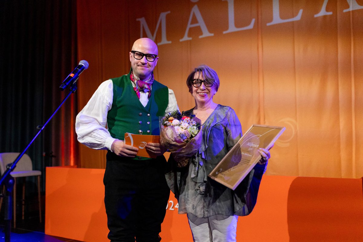 Redaktøren i Norsk Barneblad, Nana Rise-Lynum, fekk i går Målprisen 2024. Det er @noregsmallag sin høgst hengande pris!