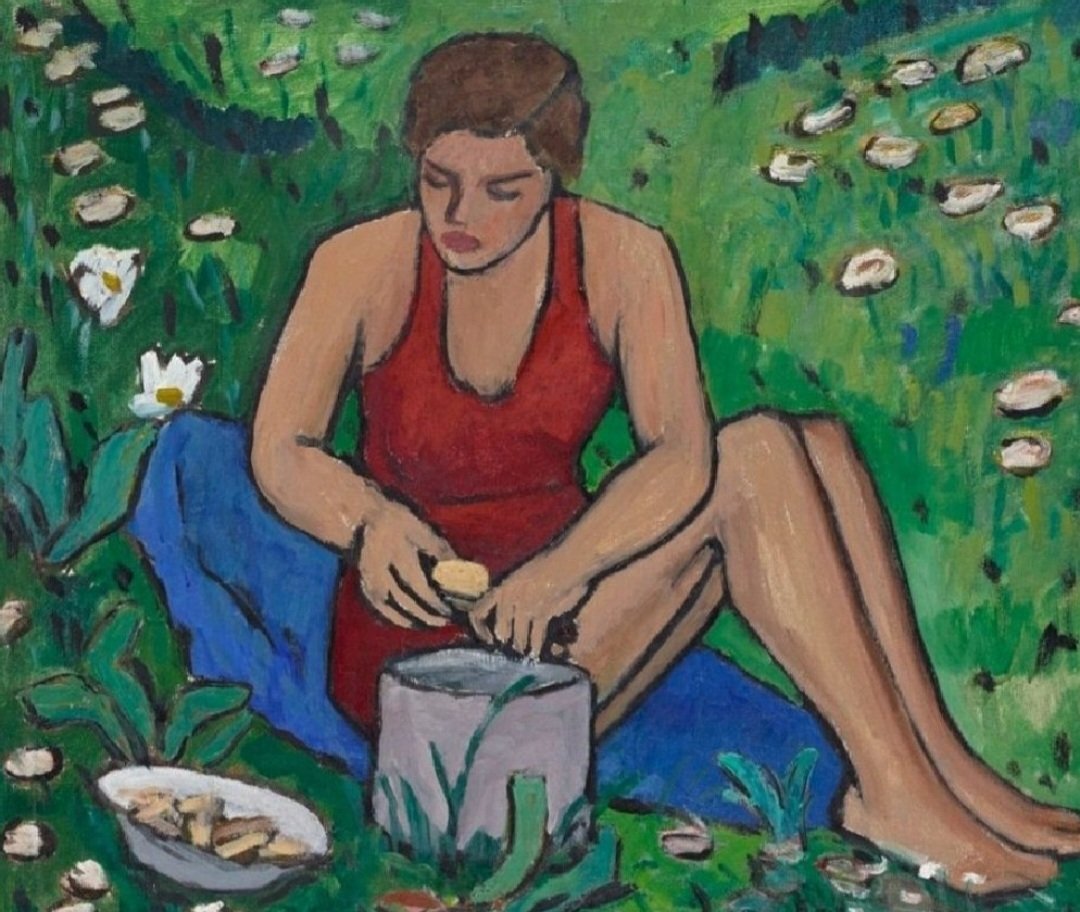 In Gabriele Münter’s work from the 1930s, her women begin to look like Edward Hopper’s but crucially, they're in solitude, not loneliness, and unlike Hopper, Münter’s women appear at ease, having contented themselves to their surroundings and, seemingly, to themselves.