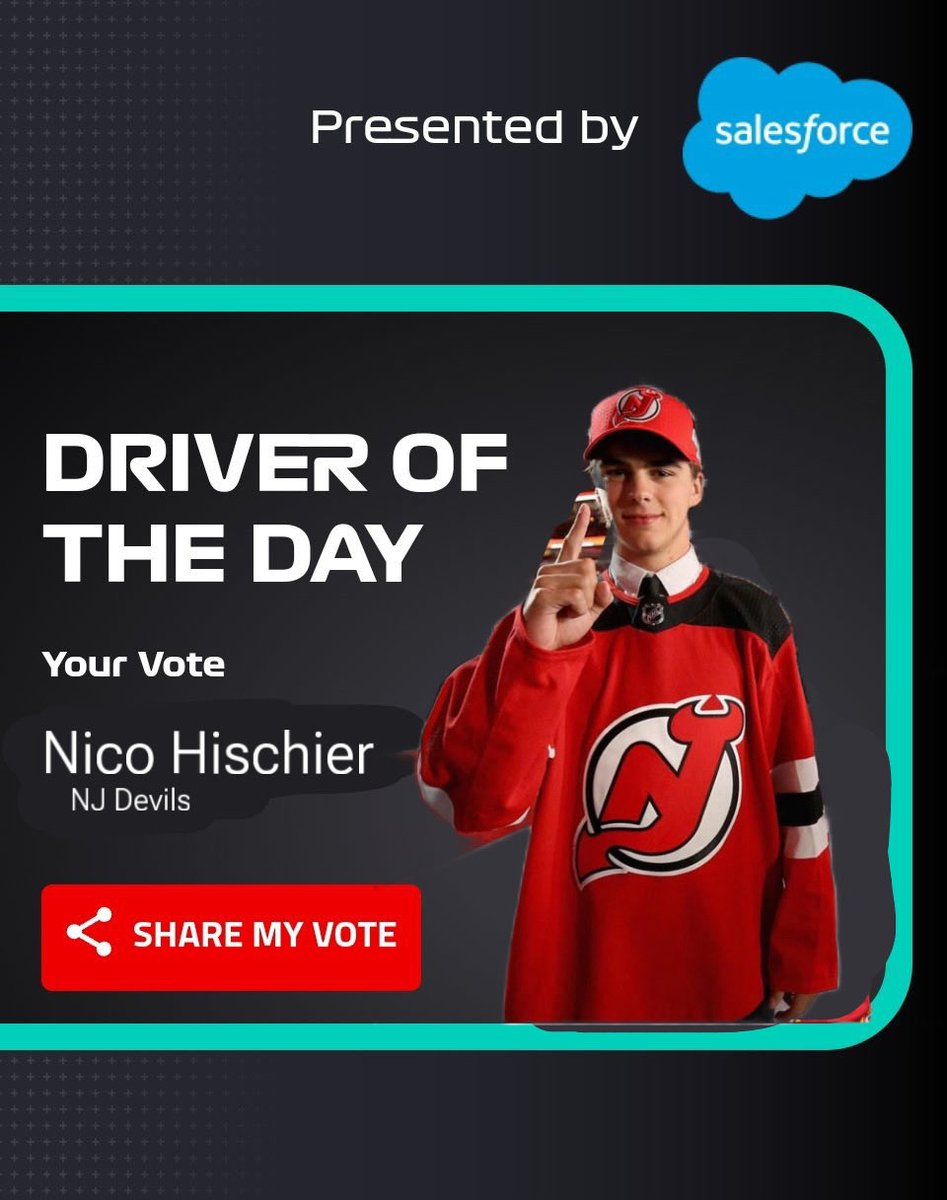 nico hischier my driver of the day

#F1DriverOfTheDay