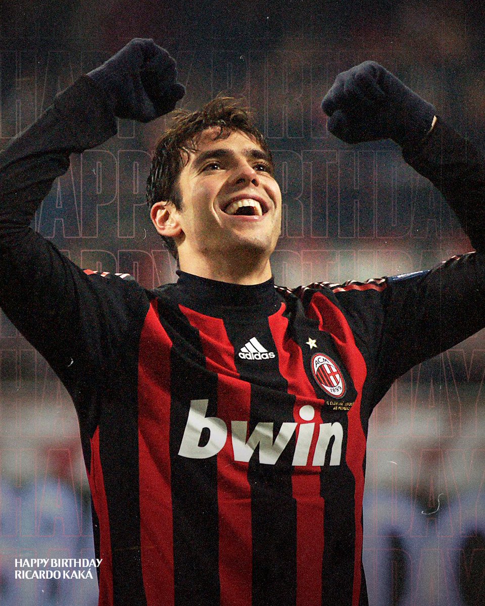 A true champion who did it all with us 🏆
#HBD @KAKA 🎉❤️🖤

#SempreMilan