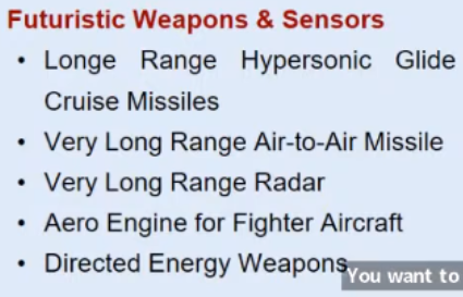 Future Next Generation Projects under DRDO: