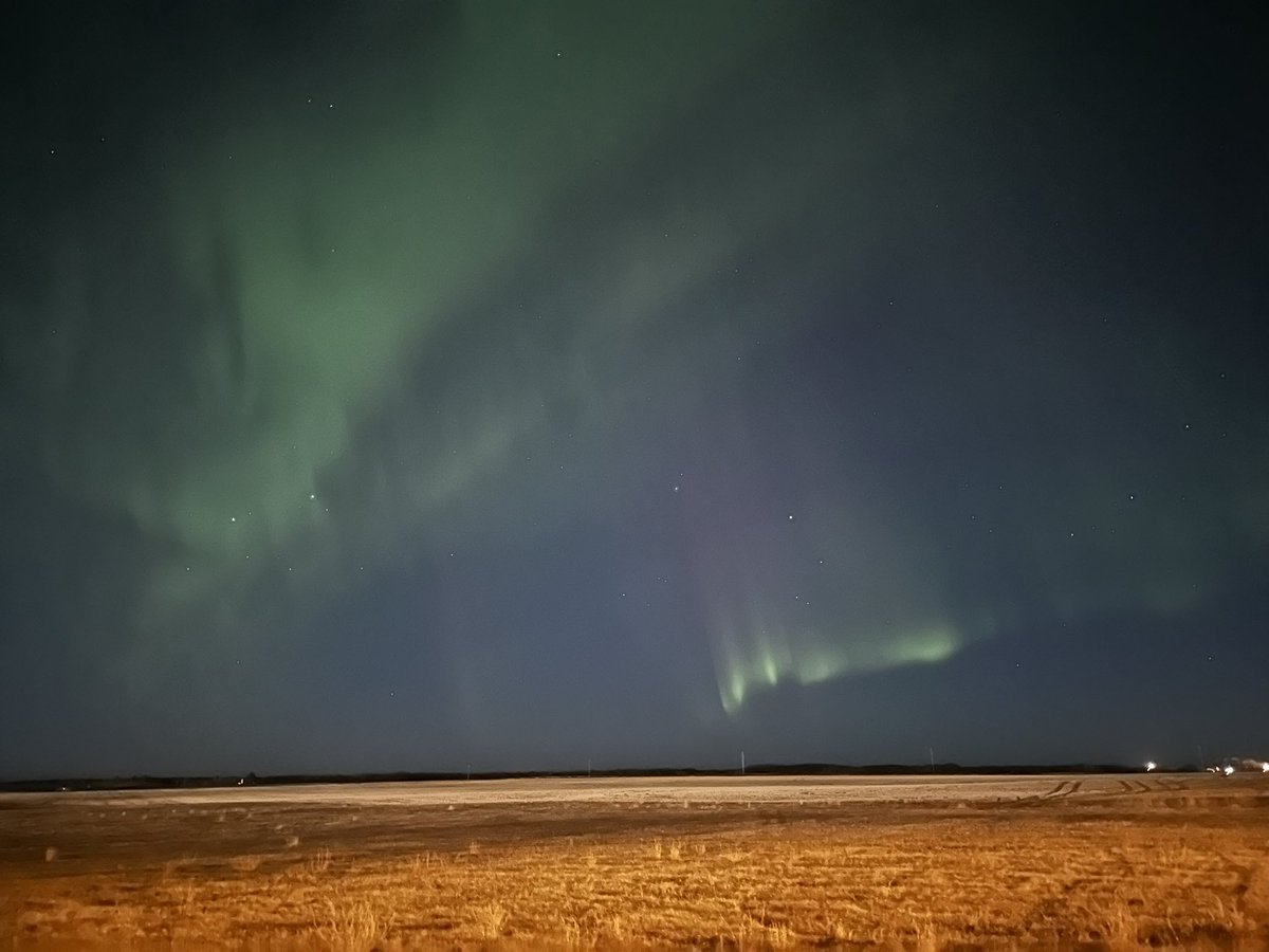 Aurora Borealis over Bonnyville, Alberta tonight.