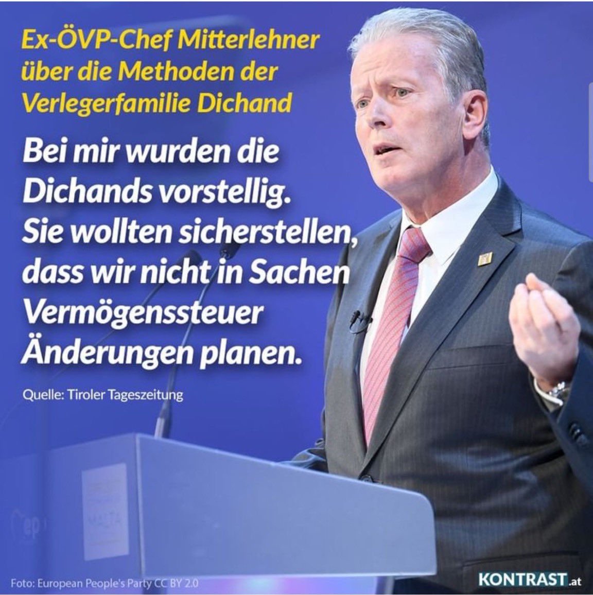 Die Dichand Krone wird alles tun un Babler und eine Vermögenssteuer zu verhindern!