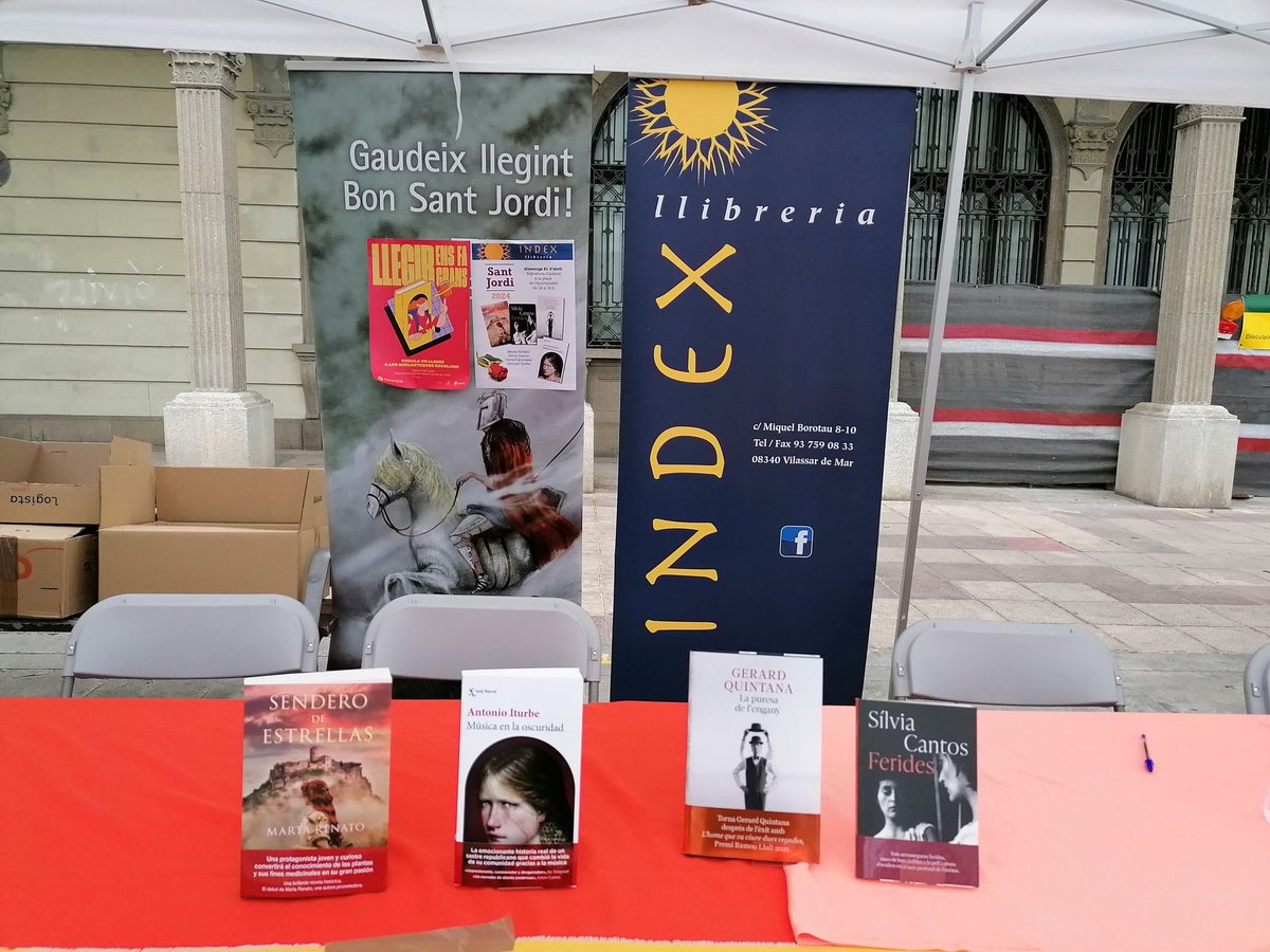 Llibreria Índex (@llibreriaindex) on Twitter photo Ho tenim tot preparat per rebre <a href="/Silvia_Cantos/">Sílvia Cantos 📚🎗️</a> <a href="/Antonioiturbe9/">Antonio Iturbe</a> <a href="/gerardquintana/">Gerard Quintana</a> i <a href="/marta_renato/">RENATO ALVES MARTA</a> aquest matí a la plaça de l'ajuntament.
Us hi esperem!!! Ho tenim tot preparat per rebre <a href="/Silvia_Cantos/">Sílvia Cantos 📚🎗️</a> <a href="/Antonioiturbe9/">Antonio Iturbe</a> <a href="/gerardquintana/">Gerard Quintana</a> i <a href="/marta_renato/">RENATO ALVES MARTA</a> aquest matí a la plaça de l'ajuntament.
Us hi esperem!!!