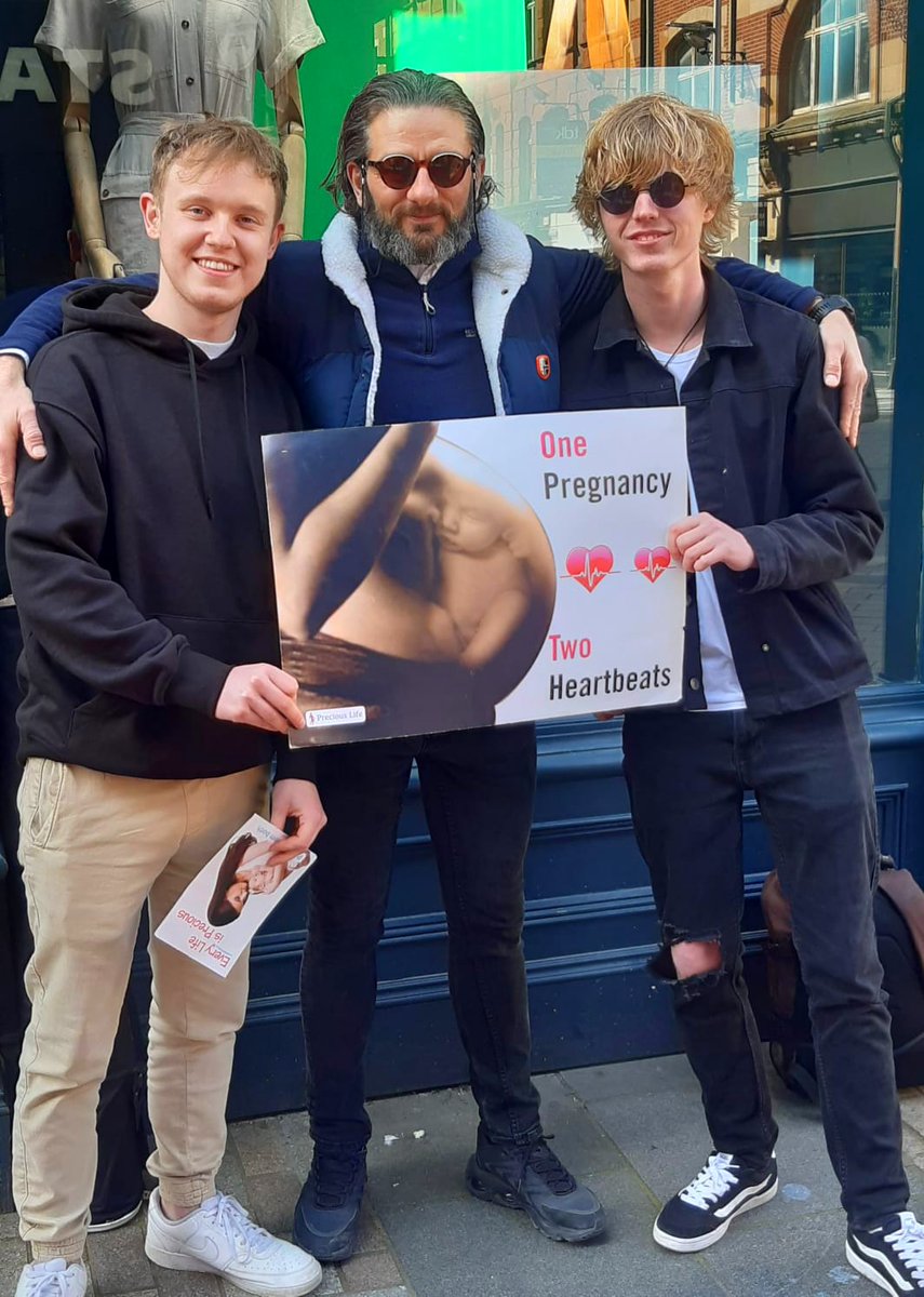 We met these pro-life men during our Street Outreach in Belfast yesterday, They demand better than the destruction and death abortion inflicts on unborn babies, their mothers and their fathers. Be like these pro-life men and sign the petition to make abortion unthinkable.✍🏻