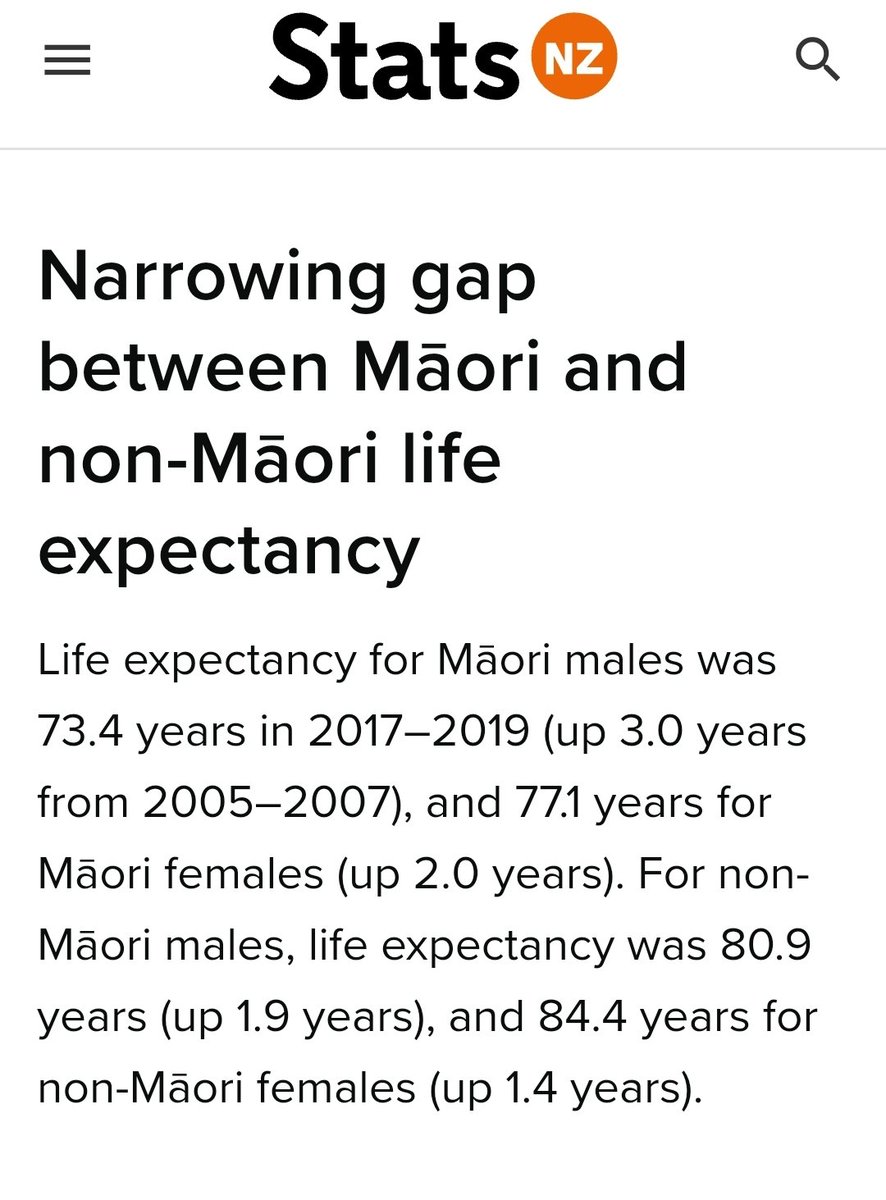 The Maori elite in New Zealand always complain about 'White Privilege' however Maori people live longer than residents of Glasgow City.

What is @Rawiri_Waititi on about?

#MaoriPrivilege
#WhitePrivilege