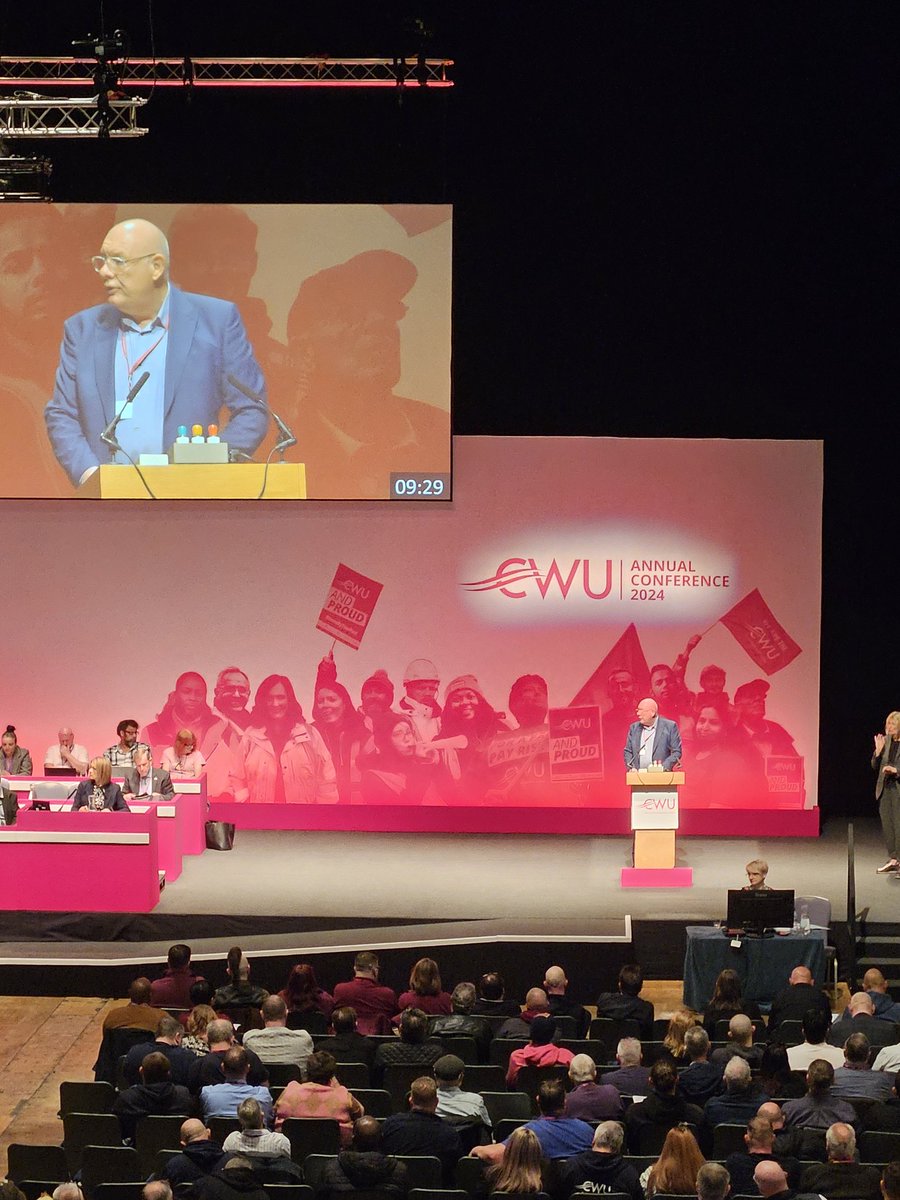 General Secretary, Dave Ward's opening CWU Conference 2024, setting out the need for our union to restructure, so as to be in the best position to stand up for our members, and shape the future for all working people. #CWUandProud #CWU24