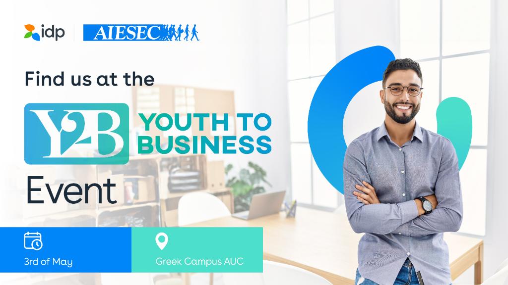 We're excited to partner with AIESEC in Egypt for the upcoming Youth to Business Mega Event! 🌟 
Join us to explore your options and discover how we can support your global educational aspirations.

📍 See you there!

#IDPEducation #AIESEC #StudyAbroad #GlobalEducation