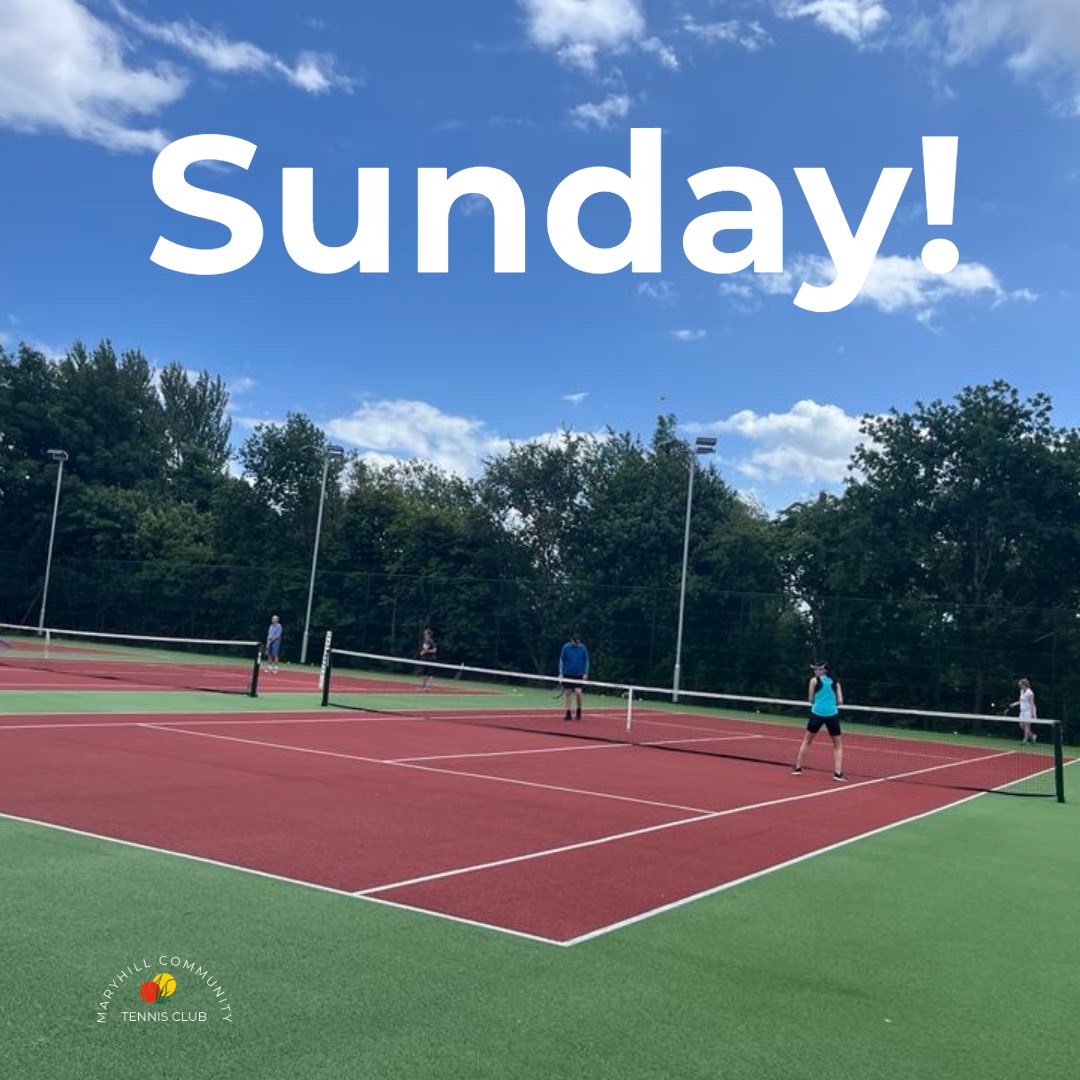 Busy day today! Our Junior Sessions are back & don’t forget Tennis for Free is on (booking essential)
Check the link below for full details for Tennis for Free!
tennisforfree.com/sites/maryhill…
All enquiries to maryhilltennis@gmail.com 
#teammctc
#growingthegame 
#maryhilltennis