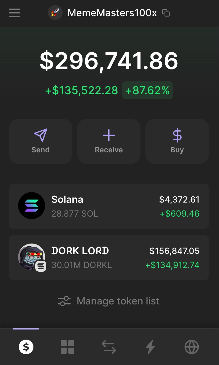 #DORKL $DORKL

Printed 12x from entry🚀

Should we giveaway some profits🤔

💟+🔁and make sure you are following me!

Drop your sol address below👇🏻.

#Solana #SolanaMemeCoins #SolanaAirdrop #solanamemes