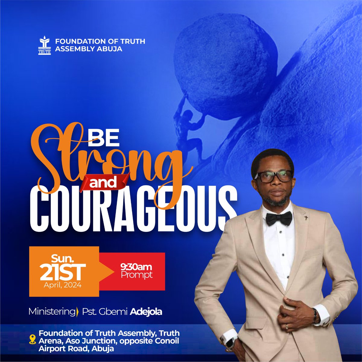 Welcome to Celebration Service. Join us today as we look into the Topic: Ne Strong and Courageous by our very own Pst. Gbemi Adejola.

#courage #courageous #sunday #dontmissout
#church #Godspeople