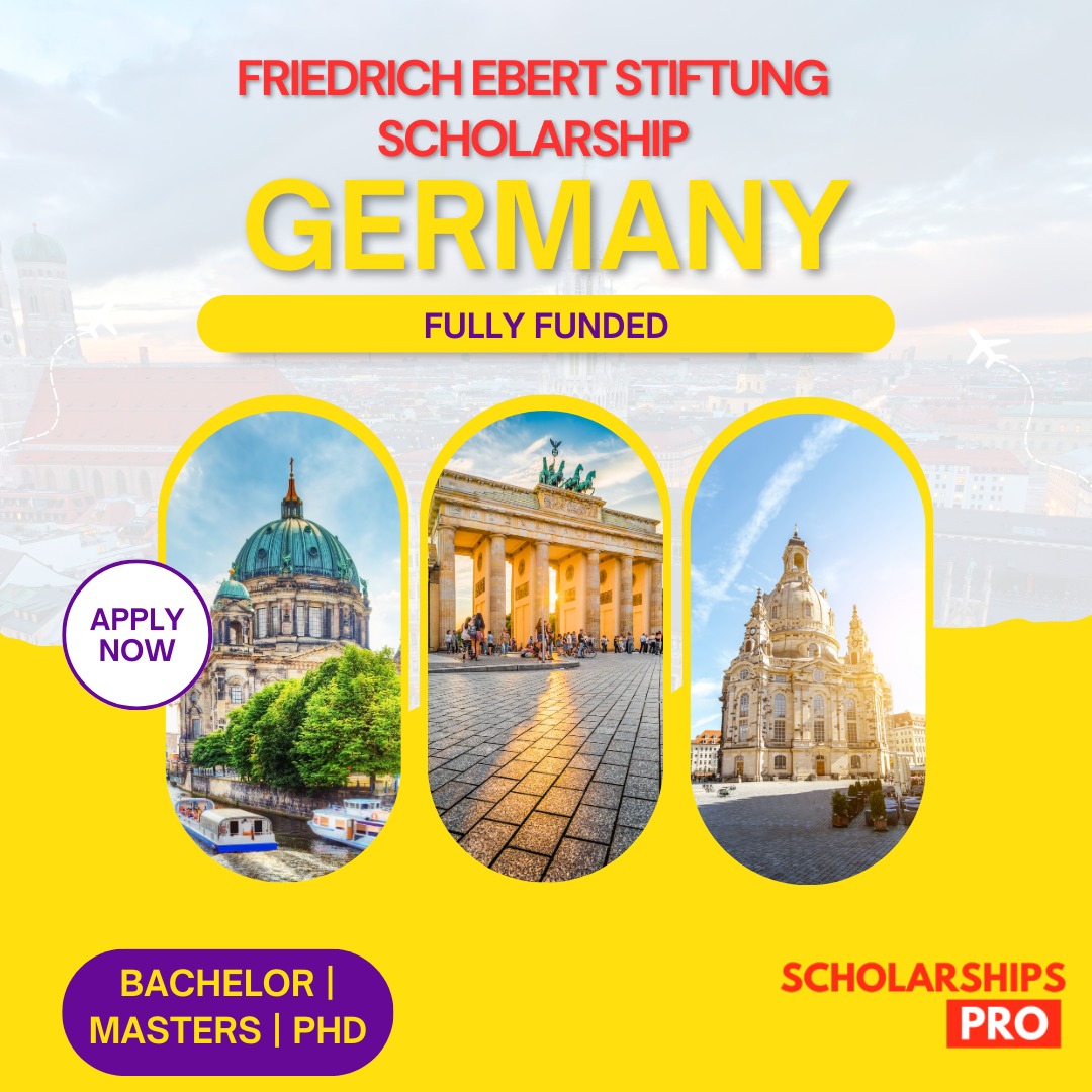 Study in Germany | Friedrich Ebert Stiftung Scholarship Germany 2025

👉 Apply: scholarshipspro.info/friedrich-eber…

Benefits: Fully Funded

Degree: Bachelor | Masters | PHD

Eligibility: International Applicants

Deadline: Varies

#scholarships #scholarship #education #studyabroad #college