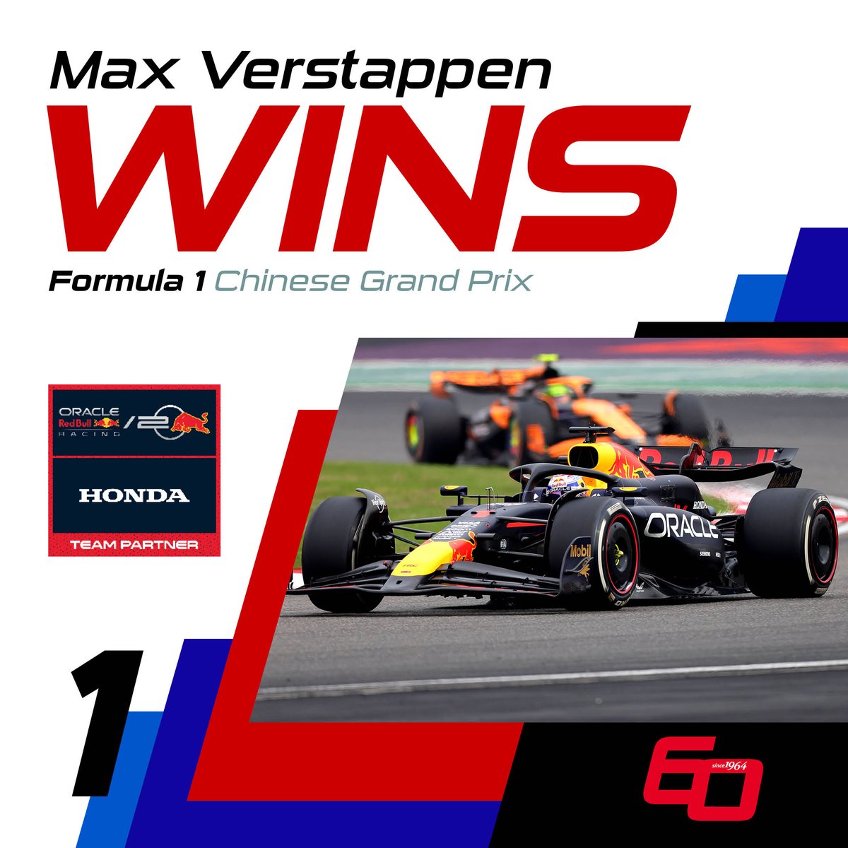 A flawless performance from Max Verstappen today! #Honda #F1 #ChineseGP