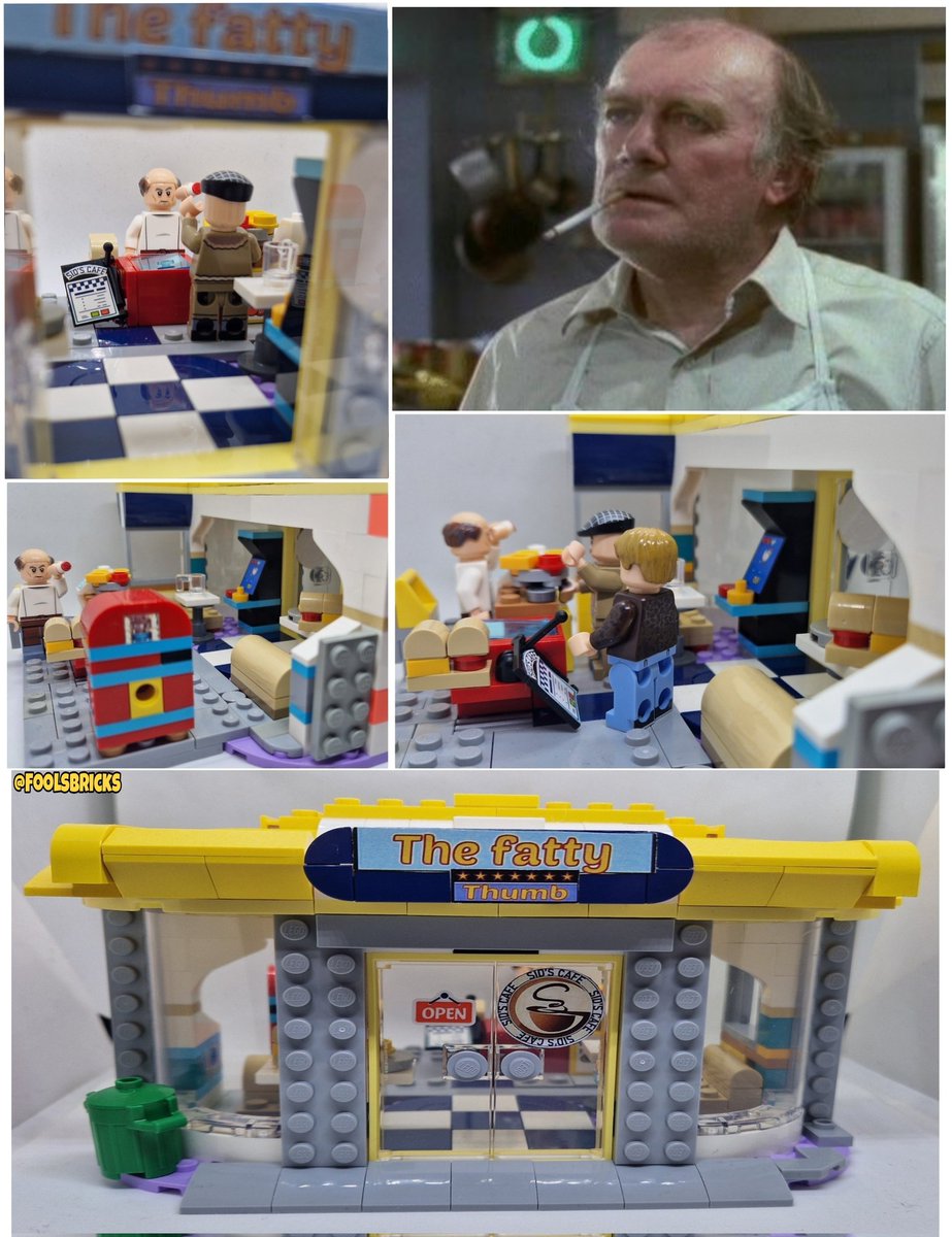 Building Lego Peckam...brick by brick🥳🐴🥳 Part 4: Sid's caffe aka The Fatty Thumb😁 Dedicated to Roy Heather aka Sid🫶 @skheather1 @BeingBoycie @Farmer_Boycie @LizDuvall72 @Danielhillactor #OFAH #onlyfoolsandhorses