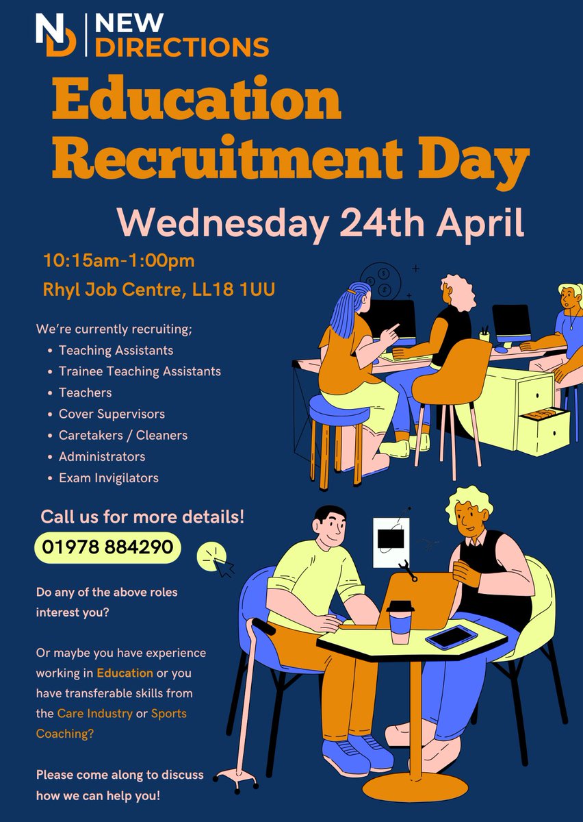 Denbighshire Recruitment Day

#Denbighshire #schools #education #Recruiting #vacancies #Rhyl