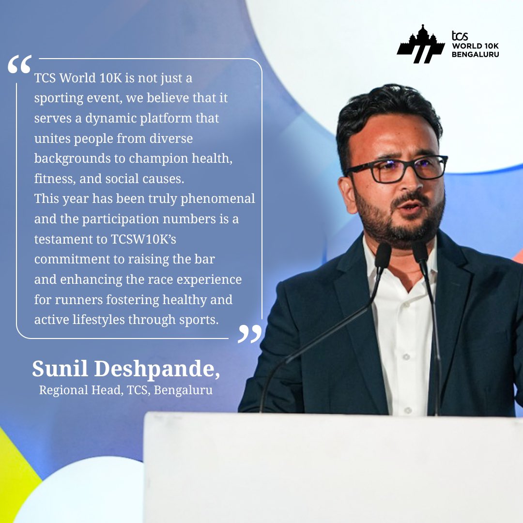 Sunil Deshpande, Regional Head of TCS Bengaluru, on the impact of #TCSW10K! #EndendiguBengaluru