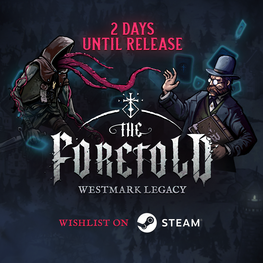 Nodbrim's tweet photo. ⌛️Only 2 days until release!
Lovecraftian influences for any fan, wishlist now and dont miss out on this gothic horror adventure game with a unique and deep gameplay!
https://t.co/WrVVF5WuzI
#lovecraftian #cosmichorror #indiegame #cardgame #horror #theforetold https://t.co/K5PepPFtHd