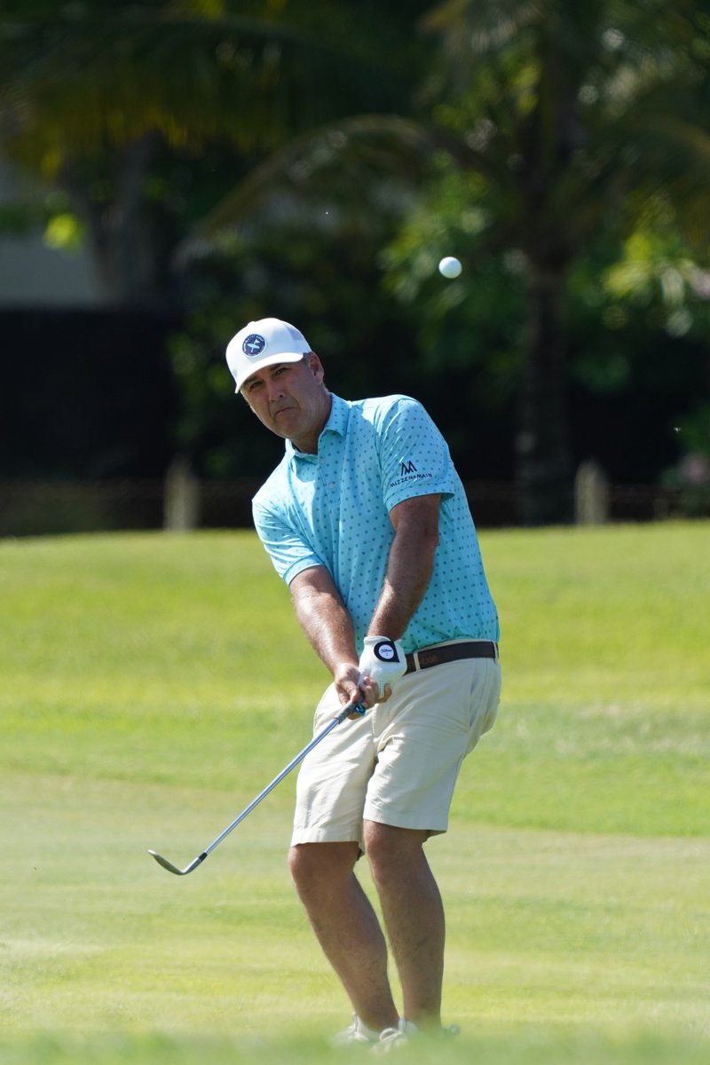 Quite the week for @Thomasbjorngolf - named Ryder Cup VC & now leading after round 1 on PGA TOUR Champions. The Great Dane carded a 64 (-7) with fellow Legends Tour member @cdennisgolf in a group just one shot behind. Good luck for the rest of the weekend boys! #euLegendsTour