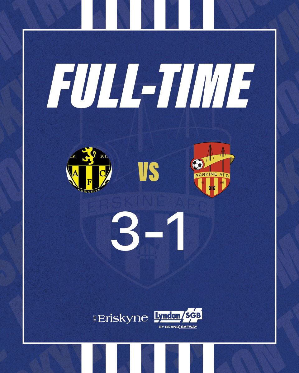 ErskineAFC (@erskineafc) on Twitter photo Disappointing performance, didnโt deserve anything from the game ๐๐ป
Looking for a massive improvement in the semi final of the league cup this week! ๐
Thanks again to our sponsors <a href="/theeriskyne/">The Eriskyne</a> & @Lyndon_SGB ๐๐ปโค๏ธ๐
Goalscorer
Andrew MacLennan โฝ๏ธ
#MONTHESKINE โค๏ธ๐ Disappointing performance, didnโt deserve anything from the game ๐๐ป
Looking for a massive improvement in the semi final of the league cup this week! ๐
Thanks again to our sponsors <a href="/theeriskyne/">The Eriskyne</a> & @Lyndon_SGB ๐๐ปโค๏ธ๐
Goalscorer
Andrew MacLennan โฝ๏ธ
#MONTHESKINE โค๏ธ๐