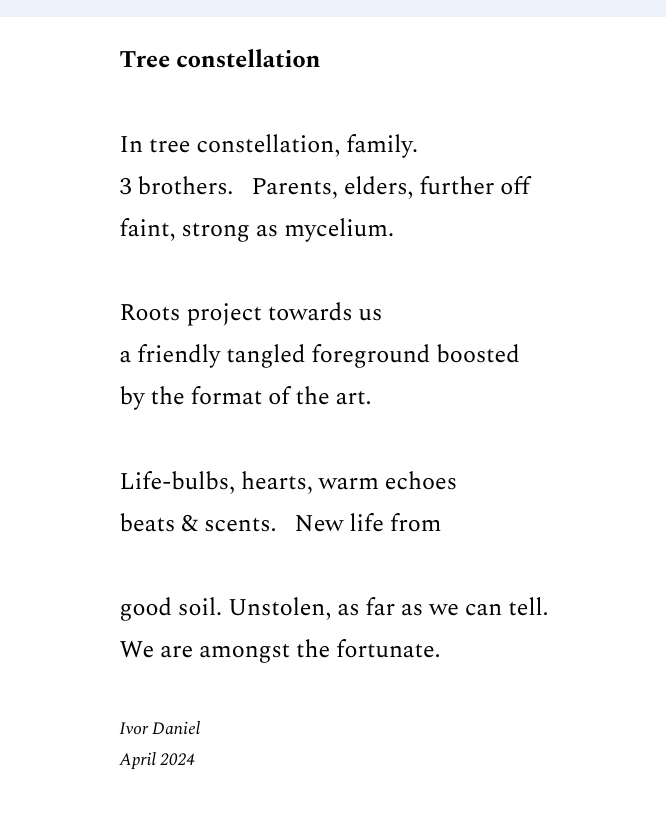 Hi Paul @PaulDragonwolf1. Thanks #WombwellRainbow #EkphrasticChallenge @NaPoMo. Here's my poem in response to Sara's @ArtistreesS evocative art. 
Thanks to all the artists, writers & readers.✨
@folkheartpress @frede_kenter