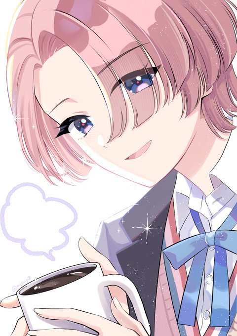 「coffee looking at viewer」 illustration images(Latest)