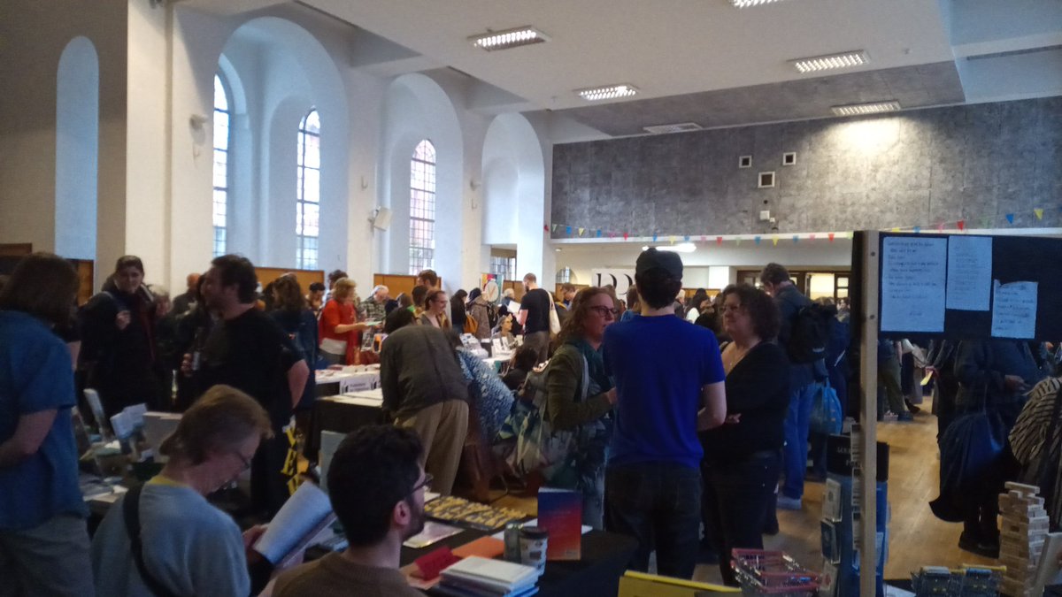 Good to visit the #poetry #bookfair after so many years (thanks Ali Lewis & @PoetrySociety et al). Spent far too much. Caught up with old friends, poets and publishers alike - @renardpress @Carcanet @mica_press @ShearsmanBooks @HerculesEdtns Fine readings at the after-party too