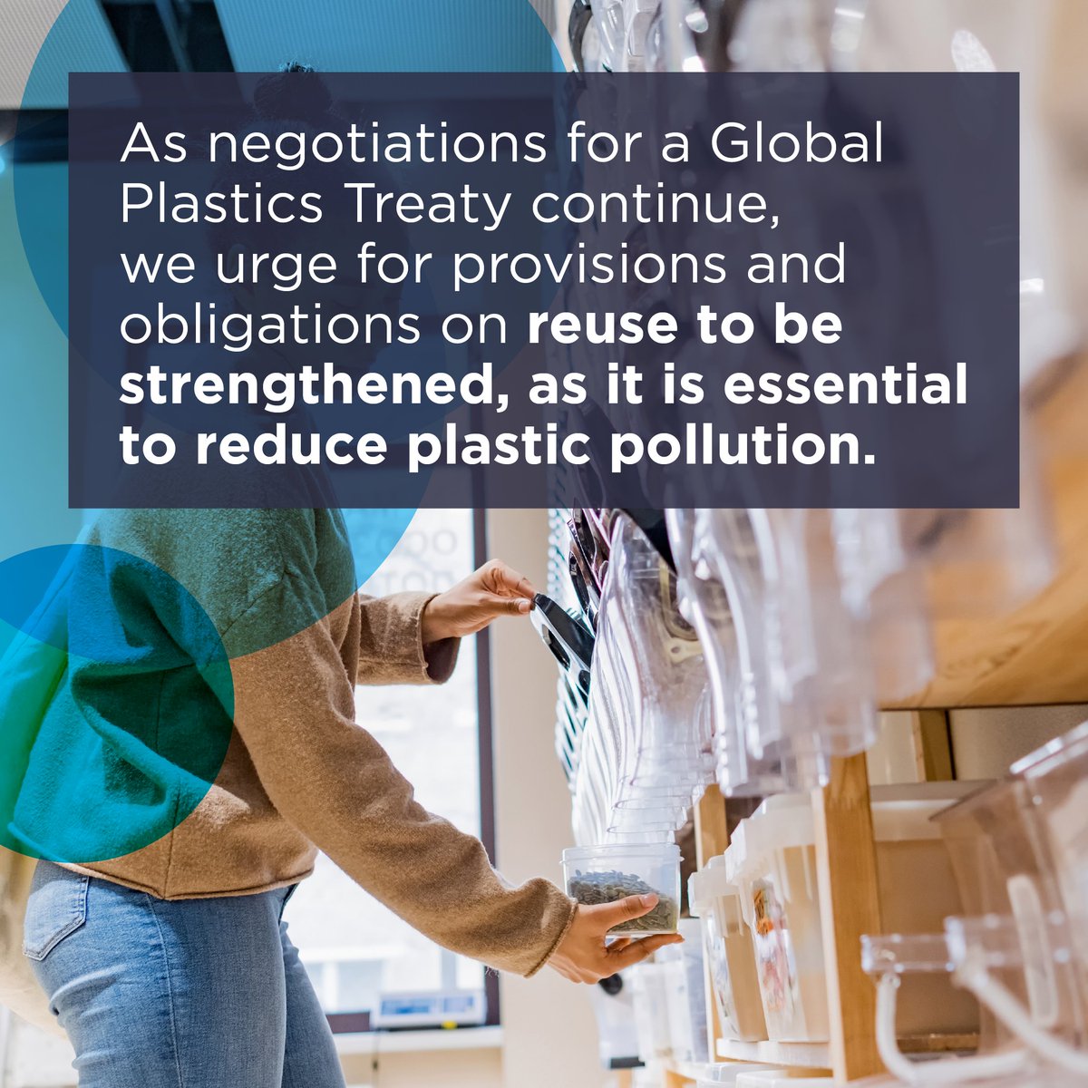 As we near the beginning of the fourth round of negotiations for a UN Plastics Treaty, we urge Member States to strengthen provisions and obligations on reuse, which is essential to reduce plastic pollution. Find out more : links.emf.org/3UpUIjP