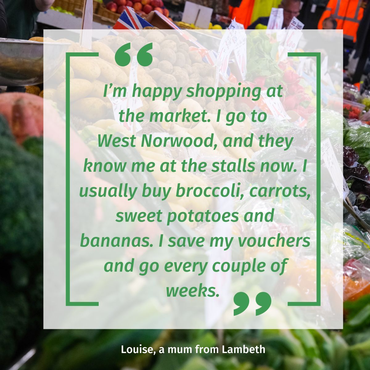 'Having the Rose Vouchers is so, so helpful. With the vouchers, I know I can buy the fruit & veg I need.' Louise #Lambeth buff.ly/3qlCfZt