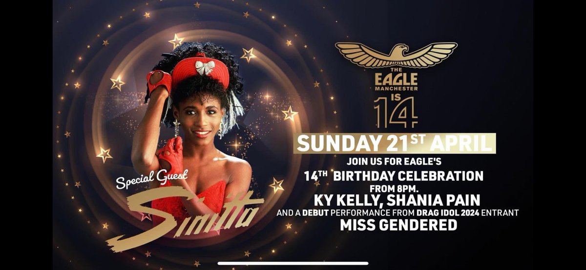Very excited for today as I’m back in Manchester and it’s a special one …

7.15pm <a href="/VIA_CanalStreet/">VIA Canal Street</a> 

8.30pm <a href="/EagleManchester/">Eagle Manchester</a> celebrating 14 years of this fabulous venue ❤️❤️❤️