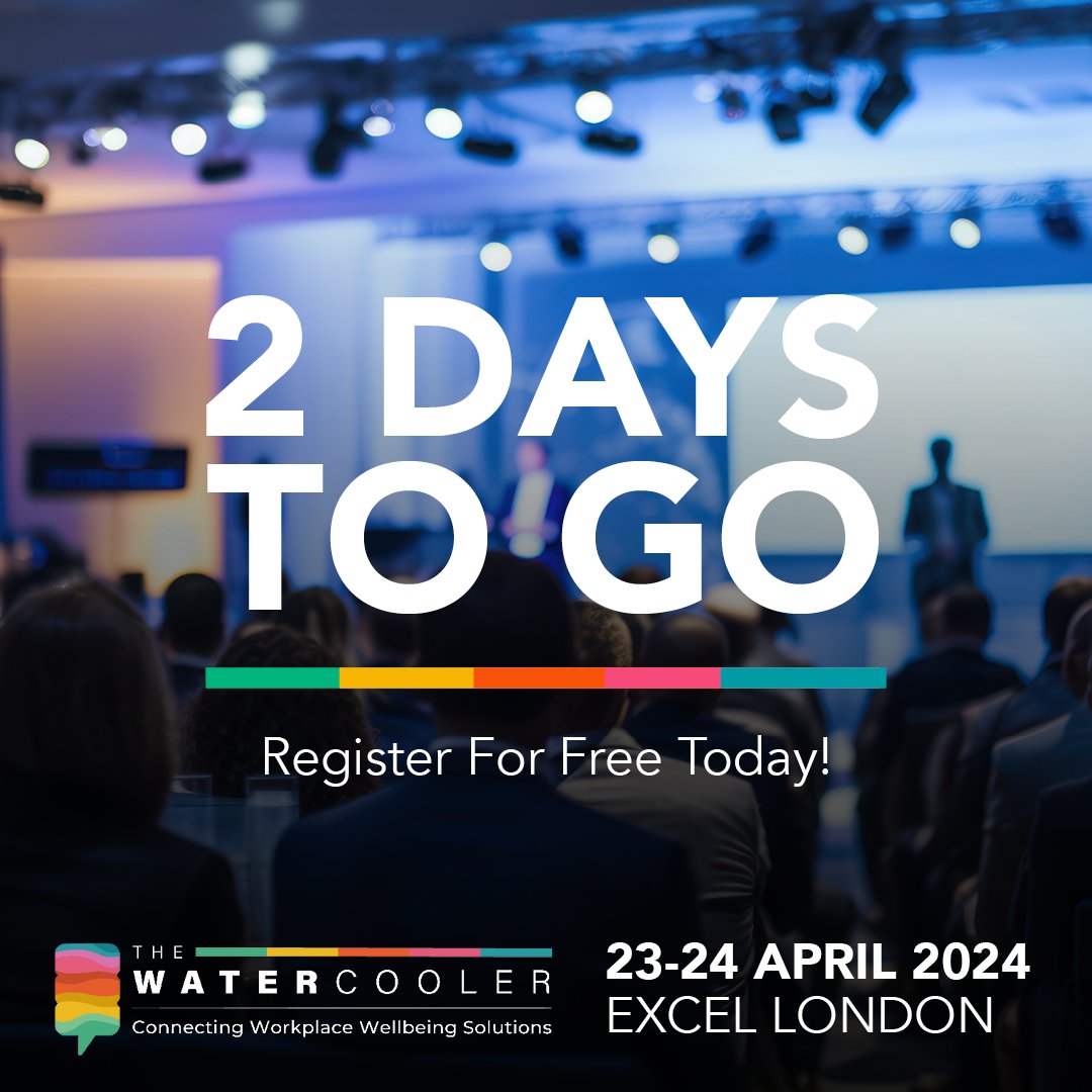 🚀 Just 2 DAYS LEFT until The Watercooler Event at Excel London! Dive into 2 days of cutting-edge insights on employee health, wellbeing, and workplace culture. Don't miss out – get your ticket now! watercoolerevent.com #TheWatercooler #ExcelLondon #2DaysToGo