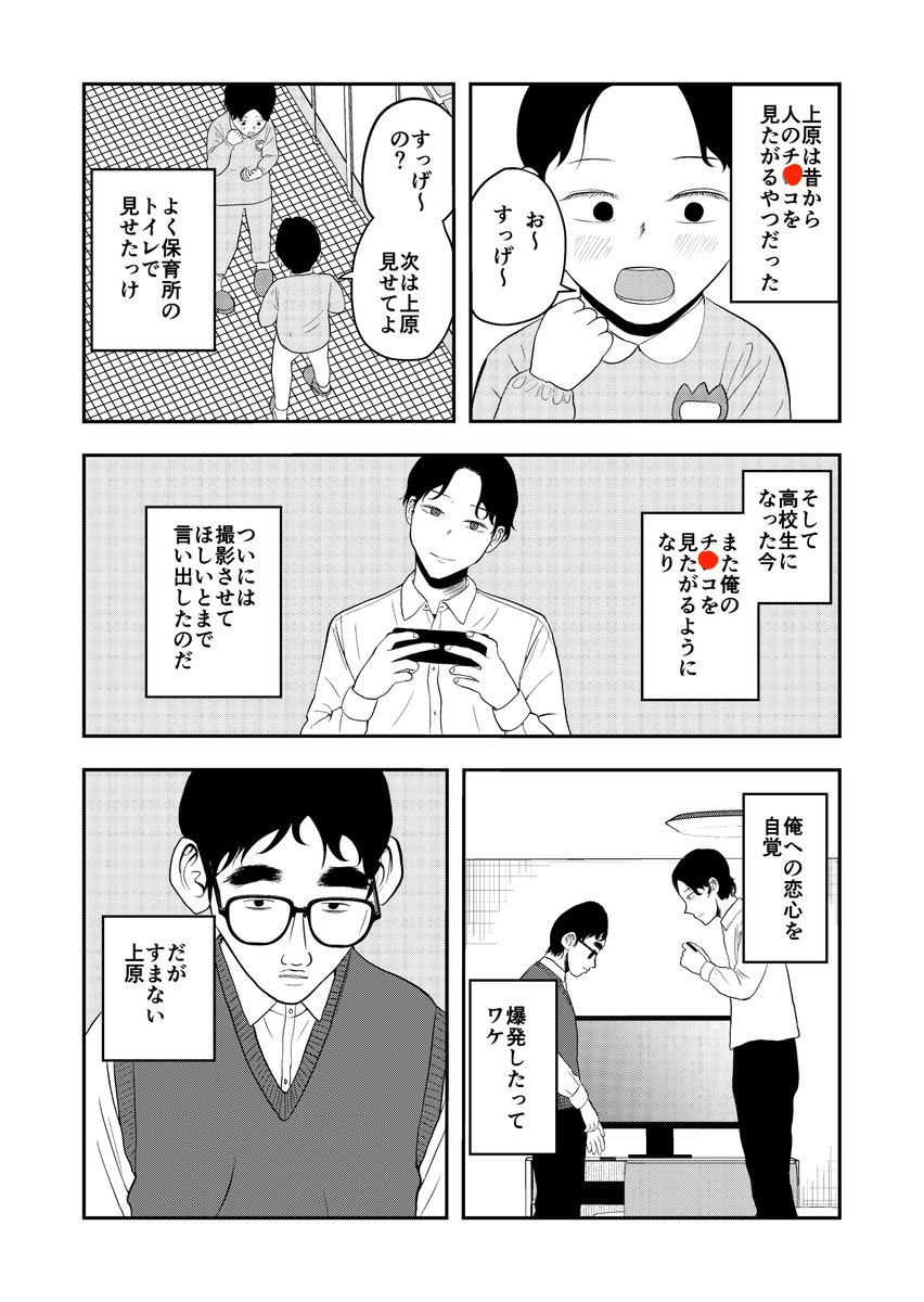 チ⚫︎コが大きいやつとイケメンが合体して最強生物になる話 2/7 (再掲)

#漫画が読めるハッシュタグ
#創作漫画 