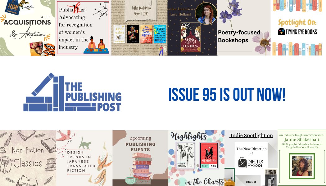 Issue 95 is here!! 💌

featuring...
💬 Upskilling tips for interviews
🗺️ #Internationalbookerprize shortlist
📈 Highlights in the charts

Subscribe to never miss an issue: thepublishingpost.com/subscribe