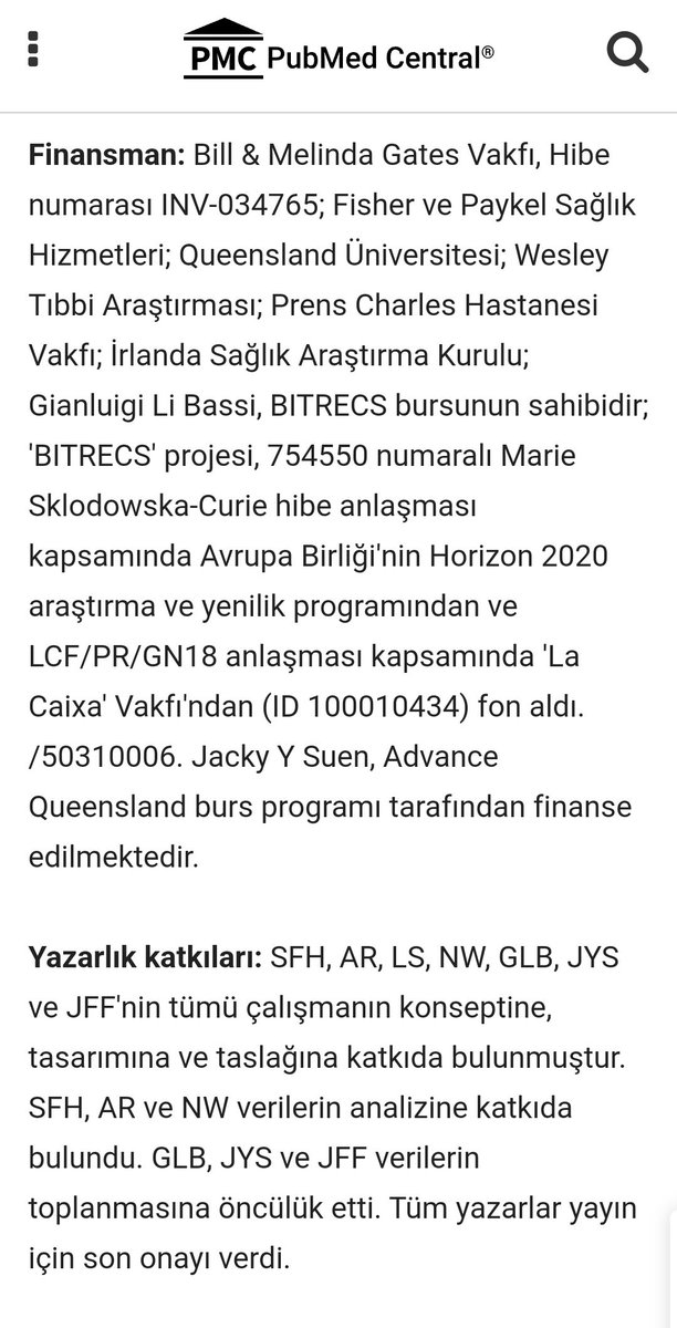 Finansörünün INV-034765 hibe numarası ile Bill & Melinda Gates Vakfı olduğu bir çalışmanın Covid-19 Yoğun Bakım Konsorsiyumu arasında Türkiye'den 'gururumuz' bir doktor var. İlişkisini iddia edenlere sürekli 'ispat edemezsen şerefsizsin' diyen ağzı bozuk biri. Kim ola?