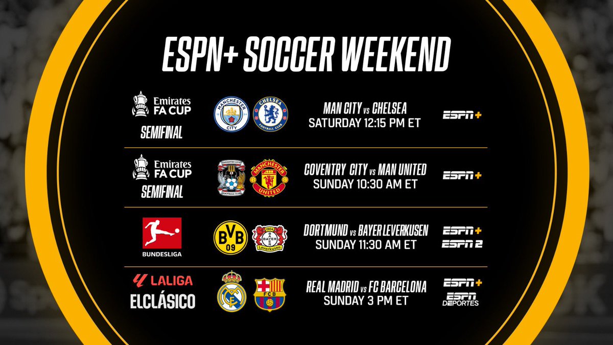 Question❓ Where can one watch #ElClasico in LONDON 🇬🇧 with like-minded @LaLigaEN folk? I know exactly where to watch in 🇺🇸 🟰unrivalled @ESPNFC @ESPNPlus or a watch party at Disneyland Resort But where do I head after calling @ManUtd v @Coventry_City #EmiratesFACup