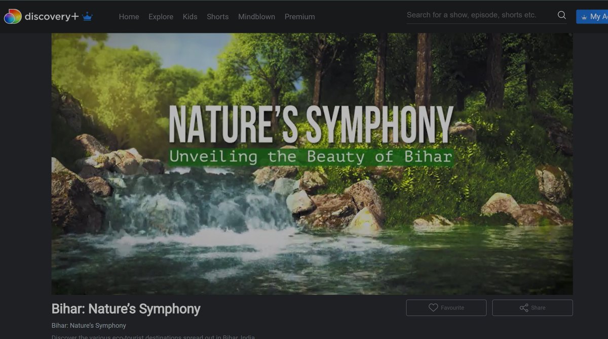 Looking forward for 'Nature's Symphony: Unveiling the Beauty of Bihar' #Bihar #NatureBeauty 

When there is more than its history. 

Via: @discoveryplusIN 

@CRajiva @arpan23feb @nishchayapallav @HarshVatsa7 @25vikram