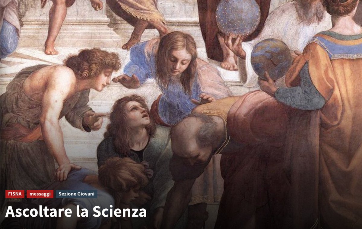 Ascoltare la scienza fa la differenza tra una civiltà che guarda a un futuro sostenibile e l'oscurantismo, condivido un appello firmato da tantissime società scientifiche italiane preoccupate per il negazionismo delle evidenze scientifiche fisna.it/ascoltare-la-s…