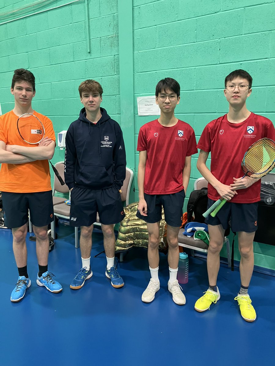 @LboroGSSport we are about to start the National Schools Badminton Finals both our teams representing the East Midlands Region. @LboroHead