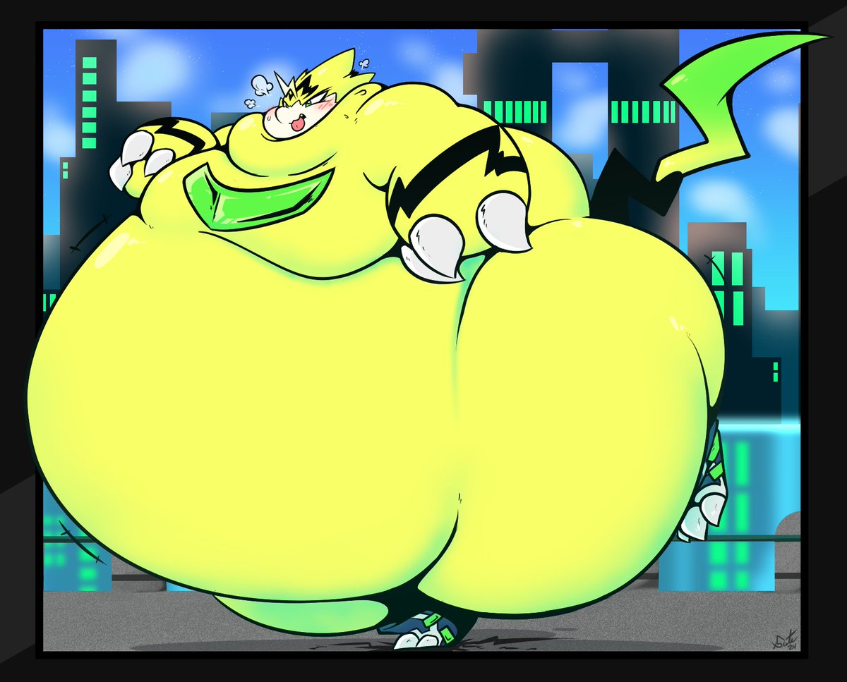 Fat Pulsemon- It's been a while since I checked up on on them, it seems he's let himself go!