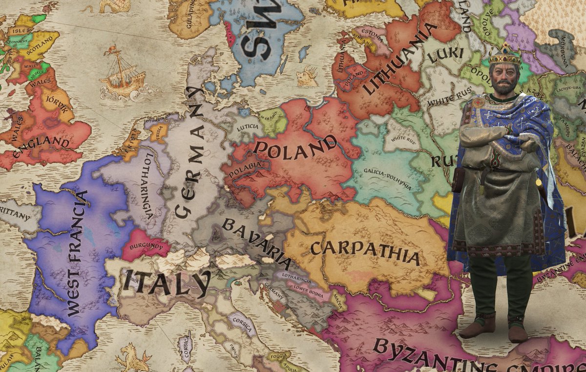 STREAM TIME! King Pelka has ruled Poland for over 40 years. His people may not love him, but they respect the stability he has brought. But at 59, with a weak son, that stability may soon end... Join me for @CrusaderKings twitch.tv/gariusthebrit